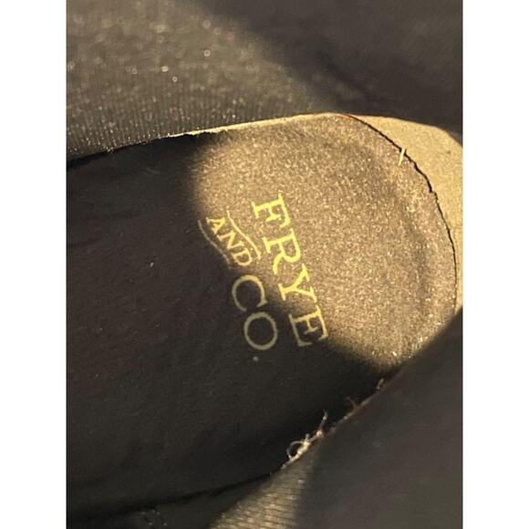 Size 10M Frye & Co Womens Daxx Boots Stacked Platinum Western - Picture 7 of 7